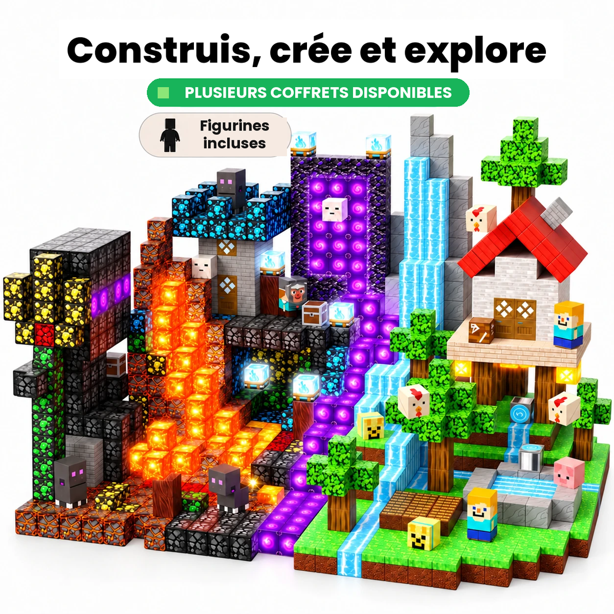 Votre enfant construit pendant des heures avec des blocs lumineux, sans jamais réclamer la tablette 🧠✨